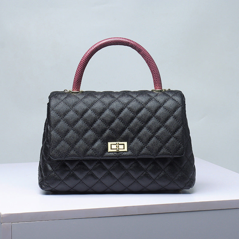 Luxury Designed Fashion Leather Handbag, Casual Large Capacity Women's Tote Bag