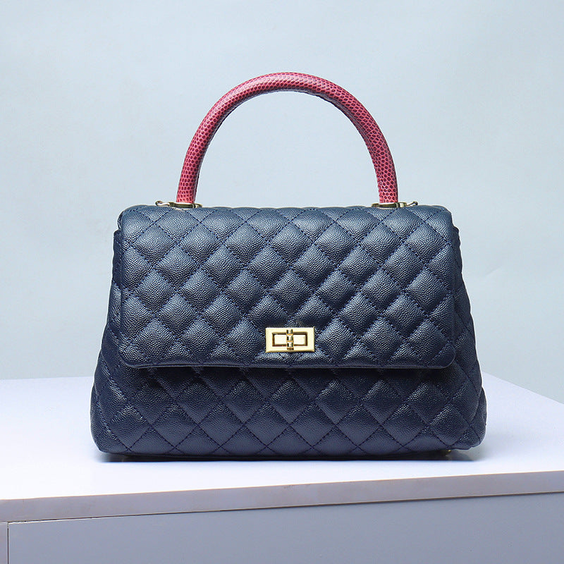 Luxury Designed Fashion Leather Handbag, Casual Large Capacity Women's Tote Bag