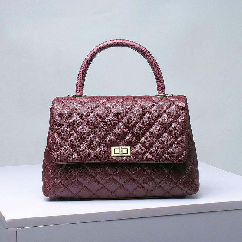 Luxury Designed Fashion Leather Handbag, Casual Large Capacity Women's Tote Bag