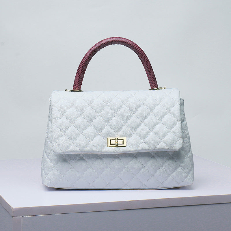 Luxury Designed Fashion Leather Handbag, Casual Large Capacity Women's Tote Bag